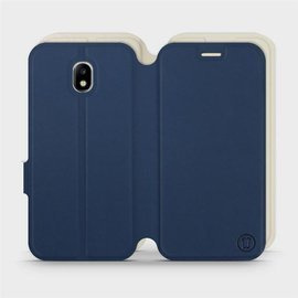Etui Soft Touch do Samsung Galaxy J3 2017 - wzór Głęboki granat z platyną