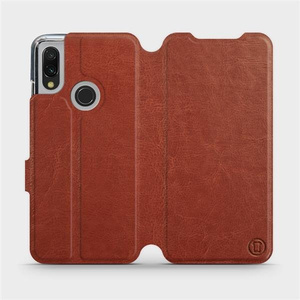 Phone Case Xiaomi Redmi 7 - Design Brown&Orange