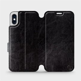 Etui do Apple iPhone XS - wzór Black&Gray
