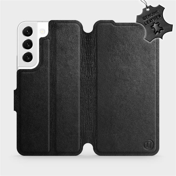 Hülle für Samsung Galaxy S22 - Farbe Black Leather