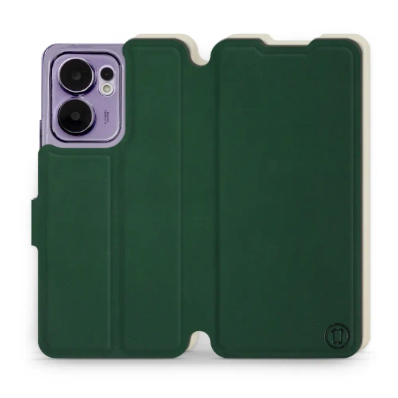 Phone Case OPPO Reno 13 F 5G - Design Green with Platinum
