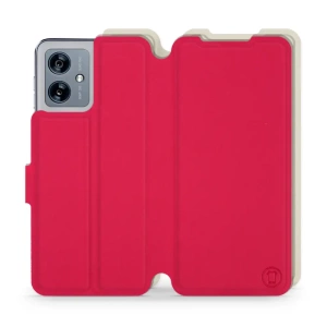 Phone Case Motorola Moto G54 5G - Design Red with Platinum