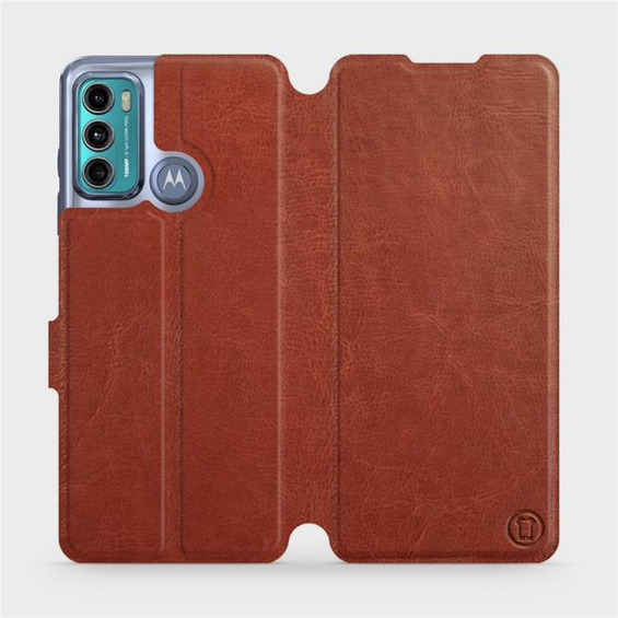 Hülle für Motorola Moto G60 - Farbe Brown&Gray