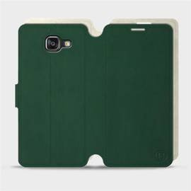 Etui Soft Touch do Samsung Galaxy A5 2016 - wzór Miejska zieleń z platyną