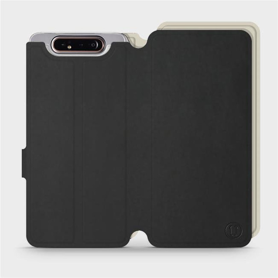 Phone Case Samsung Galaxy A80 - Design Black with Platinum