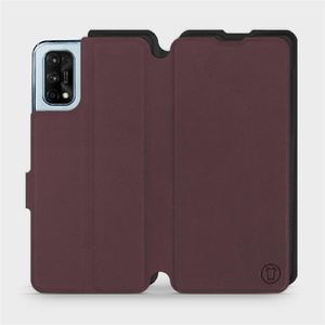 Phone Case Realme 7 Pro - Design Burgundy with Black