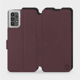 Phone Case Samsung Galaxy A32 4G - Design Burgundy with Black