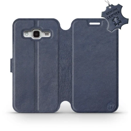 Phone Case Samsung Galaxy J3 2016 - Design Blue Leather