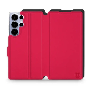 Hülle für Samsung Galaxy S25 Ultra - Farbe Rot mit Schwarz