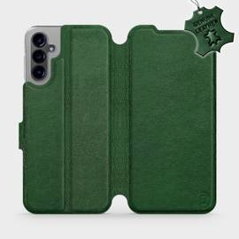 Phone Case Samsung Galaxy A14 4G - Design Green Leather