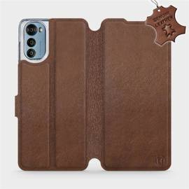Phone Case Motorola Moto E32 - Design Brown Leather