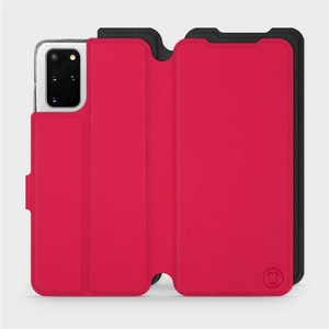 Etui Soft Touch do Samsung Galaxy S20 Plus - wzór Żywa czerwień z czernią