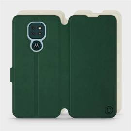 Phone Case Motorola Moto G9 Play - Design Green with Platinum
