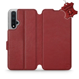 Hülle für Huawei Honor 20 - Farbe Dark Red Leather