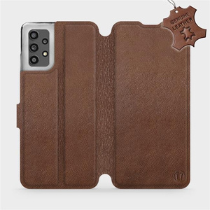 Phone Case Samsung Galaxy A32 4G - Design Brown Leather