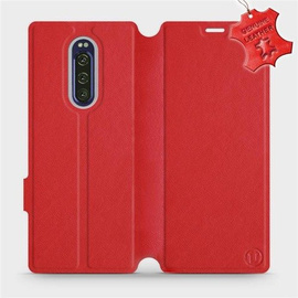Phone Case Sony Xperia 1 - Design Red Leather
