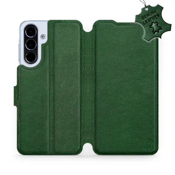 Phone Case Samsung Galaxy A56 5G - Design Green Leather