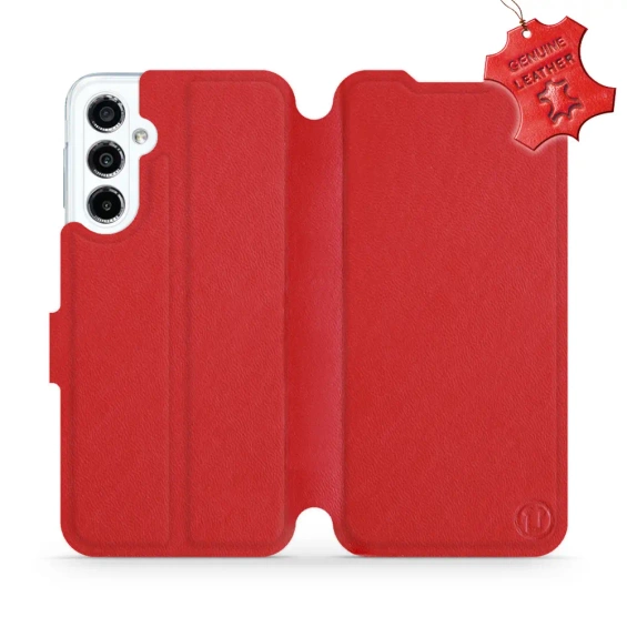 Phone Case Samsung Galaxy M34 5G - Design Red Leather