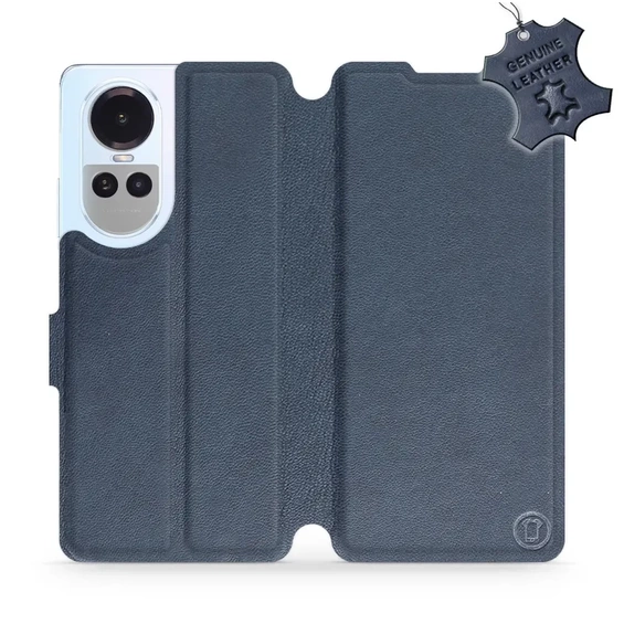 Phone Case OPPO Reno 10 5G - Design Blue Leather