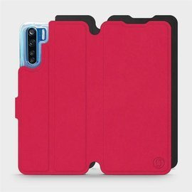 Hülle für OPPO A91 - Farbe Rot mit Schwarz