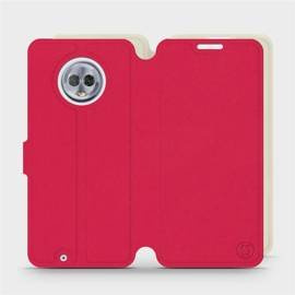 Phone Case Motorola Moto G6 - Design Red with Platinum