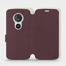 Phone Case Motorola Moto G6 Play - Design Burgundy with Platinum