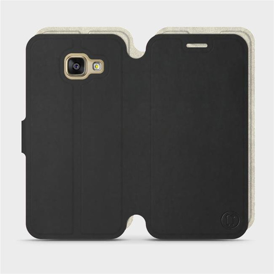 Phone Case Samsung Galaxy A3 2016 - Design Black with Platinum