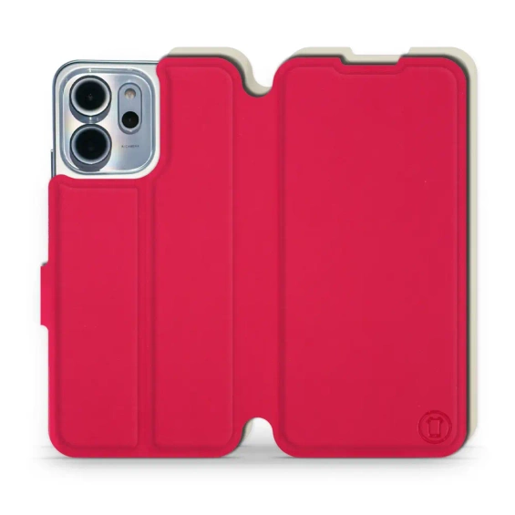 Phone Case OPPO Reno 14 F 5G - Design Red with Platinum