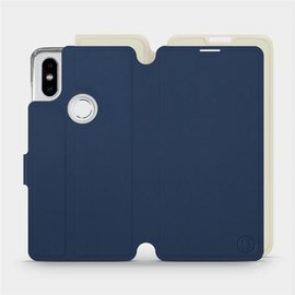 Phone Case Xiaomi Mi Mix 2S - Design Navy with Platinum