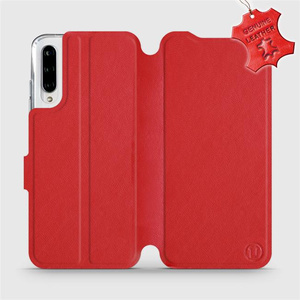 Phone Case Xiaomi Mi A3 - Design Red Leather