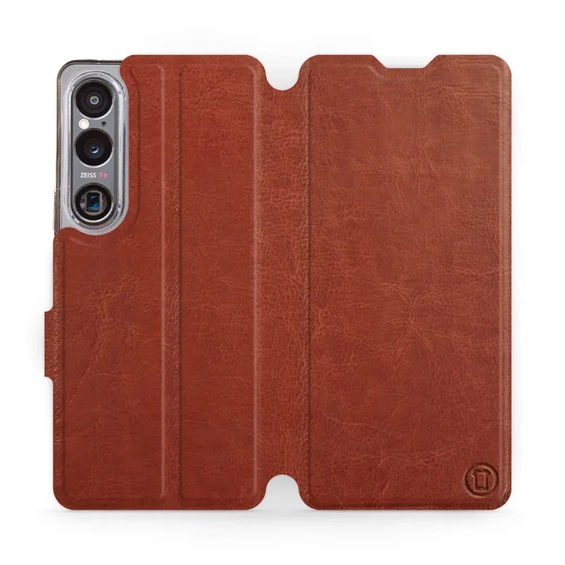 Phone Case Sony Xperia 1 VI - Design Brown&Orange