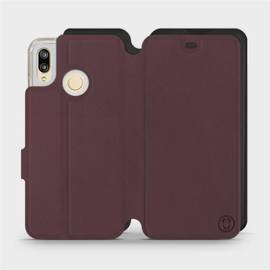 Phone Case Huawei P20 Lite - Design Burgundy with Black