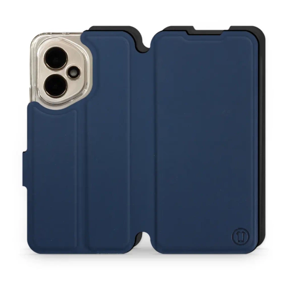 Etui Soft Touch do Huawei Honor 400 - wzór Głęboki granat z czernią