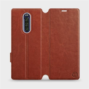 Phone Case Sony Xperia 1 - Design Brown&Orange