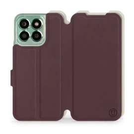 Phone Case Huawei Honor X8b - Design Burgundy with Platinum