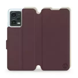 Phone Case Xiaomi POCO X5 5G - Design Burgundy with Platinum