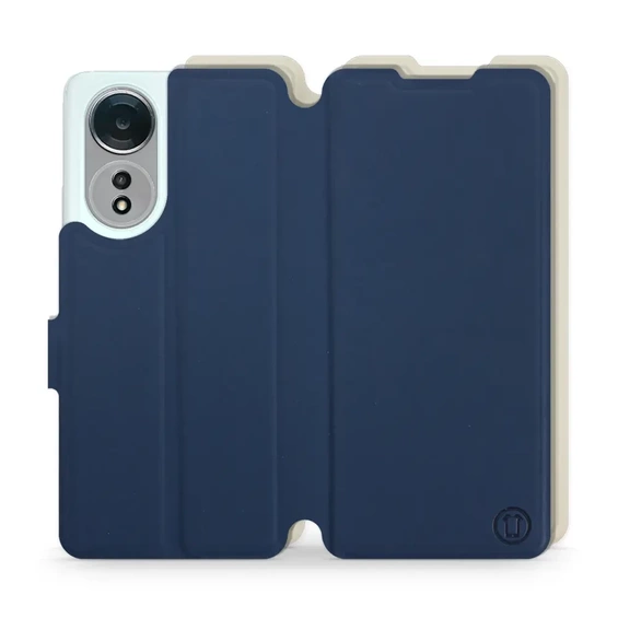 Phone Case OPPO A58 - Design Navy with Platinum