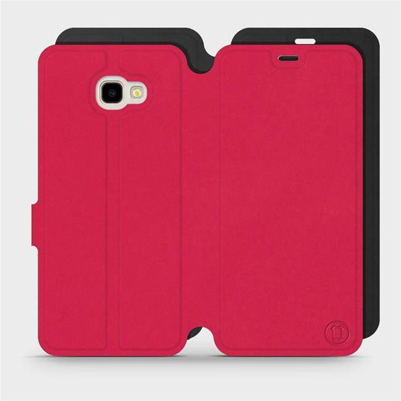 Hülle für Samsung Galaxy J4 Plus 2018 - Farbe Rot mit Schwarz
