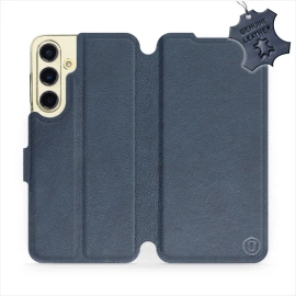 Phone Case Samsung Galaxy S24 FE - Design Blue Leather