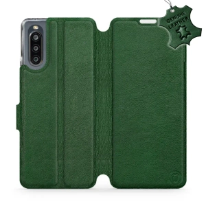Phone Case Sony Xperia 10 IV - Design Green Leather