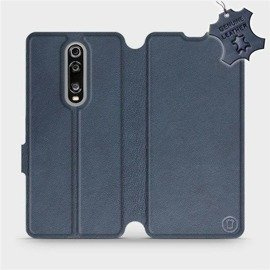 Phone Case Xiaomi Mi 9T - Design Blue Leather