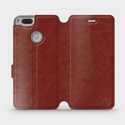 Phone Case Xiaomi Mi A1 - Design Brown&Orange
