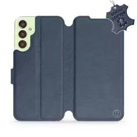 Phone Case Samsung Galaxy A24 - Design Blue Leather