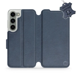 Phone Case Samsung Galaxy S23 - Design Blue Leather