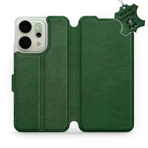 Phone Case OPPO Reno 14 Pro 5G - Design Green Leather