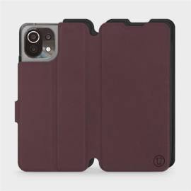 Phone Case Xiaomi 11 Lite 5G NE - Design Burgundy with Black