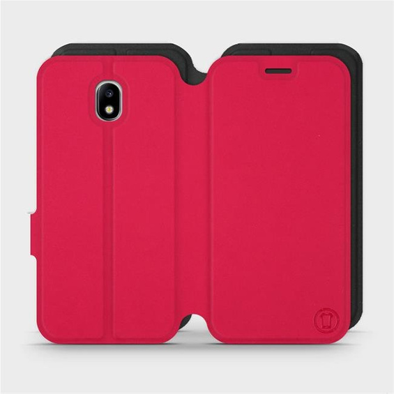 Hülle für Samsung Galaxy J7 2017 - Farbe Rot mit Schwarz