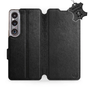 Phone Case Sony Xperia 1 VI - Design Black Leather
