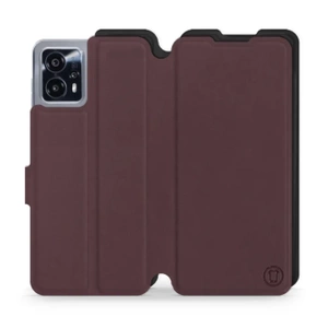 Etui Soft Touch do Motorola Moto G13 - wzór Matowy burgund z czernią