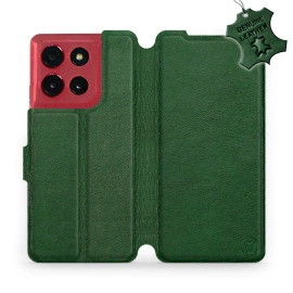 Phone Case Motorola Moto G86 Power 5G - Design Green Leather